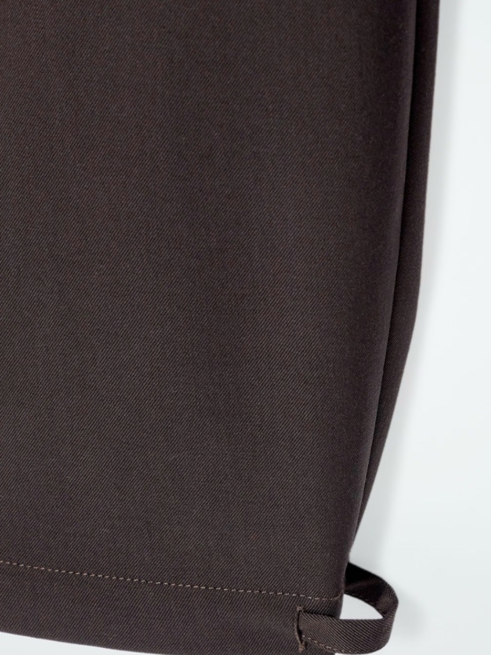 COS women’s drawstring barrel pant chocolate brown - Picture 5 of 8
